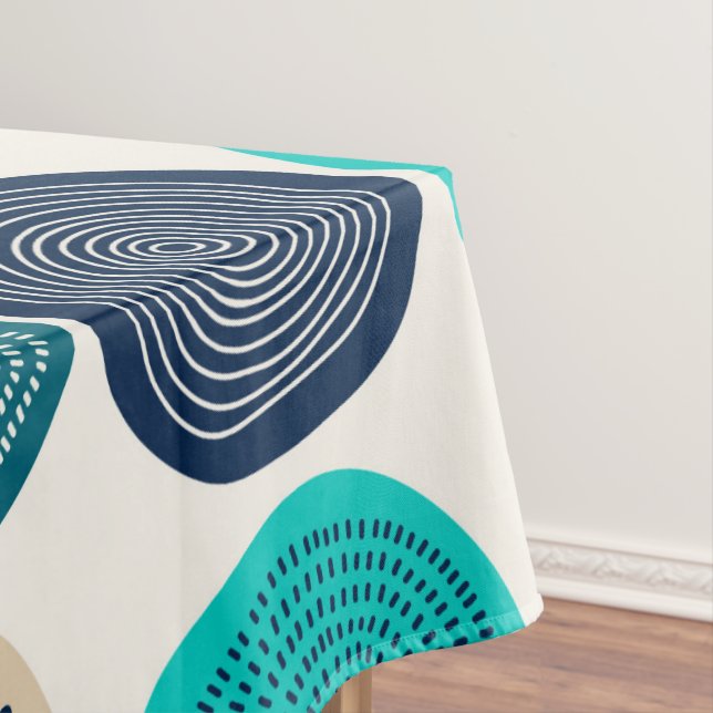 Toalha De Mesa Círculo Escandinavo Pontos Mandala Padrão 1 (Posição Original)