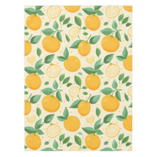 Toalha De Mesa Citrus limon yellow tropical fruta