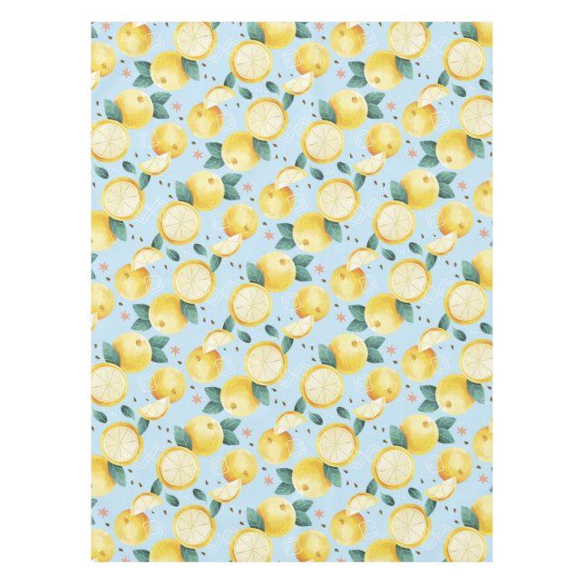 Toalha De Mesa Citrus Pattern Tablecloth (Frente)