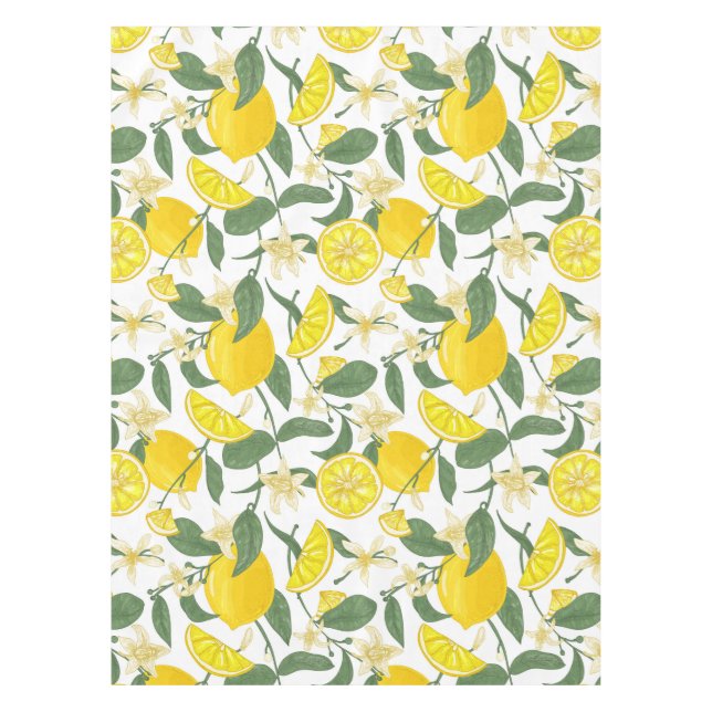 Toalha De Mesa Citrus Pattern Tablecloth (Frente)