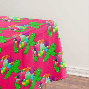 Toalha De Mesa CKC Lil Glass Turtle, Pink-52x70 TABLECLOTH