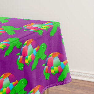 Toalha De Mesa CKC Lil Glass Turtle,Purple-60x84 TABLECLOTH