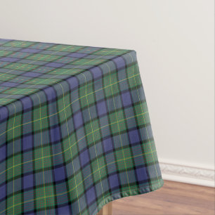 Toalha De Mesa Clã Tartan escocês azul e verde de Muir