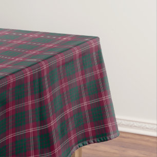 Toalha De Mesa Clã Tartan escocês marrom e verde de Crawford