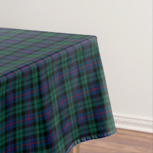 Toalha De Mesa Clã Tartan escocês verde e azul de Morrison