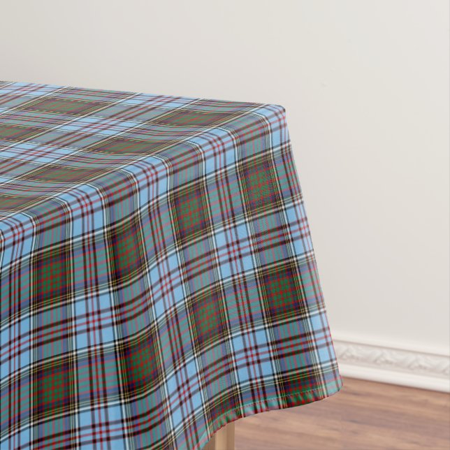 Toalha De Mesa Clan Anderson Light Blue Scottish Tartan (Posição Original)