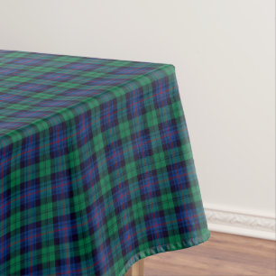Toalha De Mesa Clan Armstrong Blue e Green Scottish Tartan