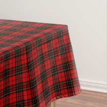 Clan Brodie Tartan Black and Red Xadrez