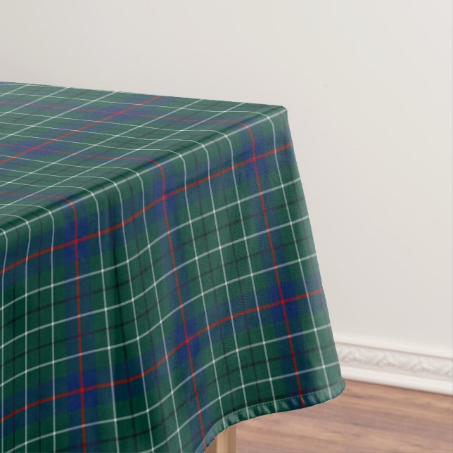 Toalha De Mesa Clan Duncan Green e Blue Scottish Tartan (Posição Original)