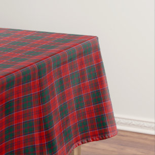 Toalha De Mesa Clan Grant Red, Green e Blue Scottish Tartan