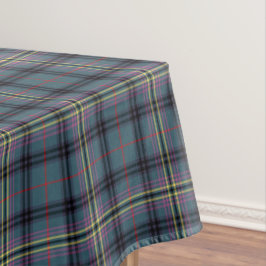 Toalha De Mesa Clan Kennedy Teal Green e Black Ancian Tartan
