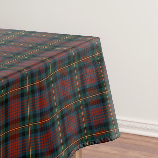 Toalha De Mesa Clan MacLennan Marinho Blue e Red Scottish Tartan (Posição Original)