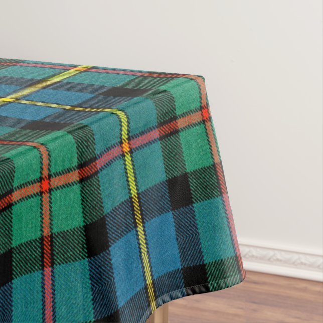 Toalha De Mesa Clan MacLeod de Harris Blue Green Tartan (Posição Original)