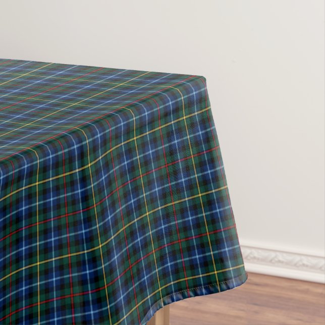 Toalha De Mesa Clan Smith Royal Blue e Green Scottish Tartan (Posição Original)