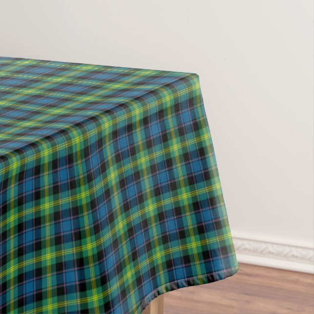 Toalha De Mesa Clan Watson Bright Blue e Green Scottish Tartan (Posição Original)