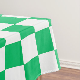 Toalha De Mesa Classic green checkered 