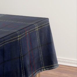 Toalha De Mesa Classic Navy Blue Plaid Christmas