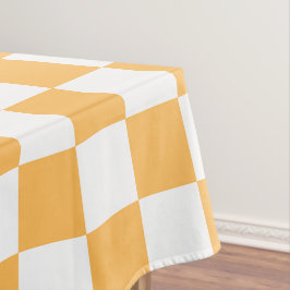 Toalha De Mesa Classic visual peach checkerboard 