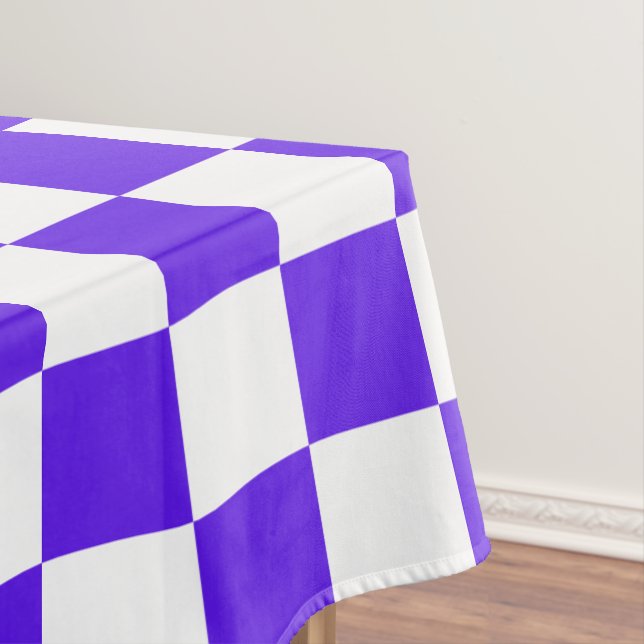 Toalha De Mesa Classic visual violet checkerboard  (Posição Original)