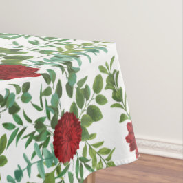 Toalha De Mesa Clássico Elegante de Casamento de rosa vermelha