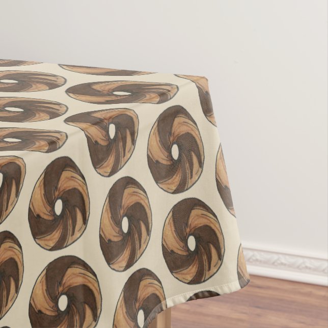 Toalha De Mesa Clássico NYC Nova Iorque Marble Rye Bagel Foodie (Posição Original)