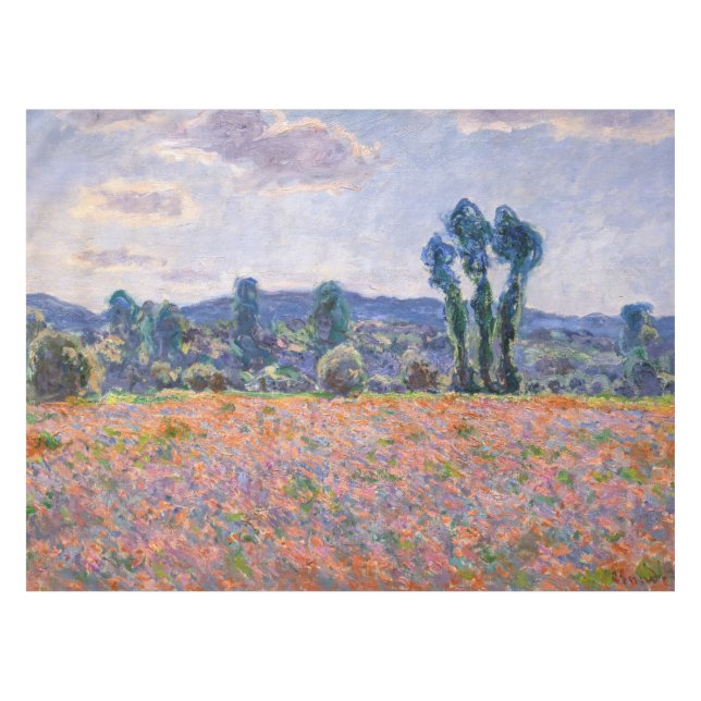 Toalha De Mesa Claude Monet - Poppy Field 1890 (Giverny) (Frente (Horizontal))