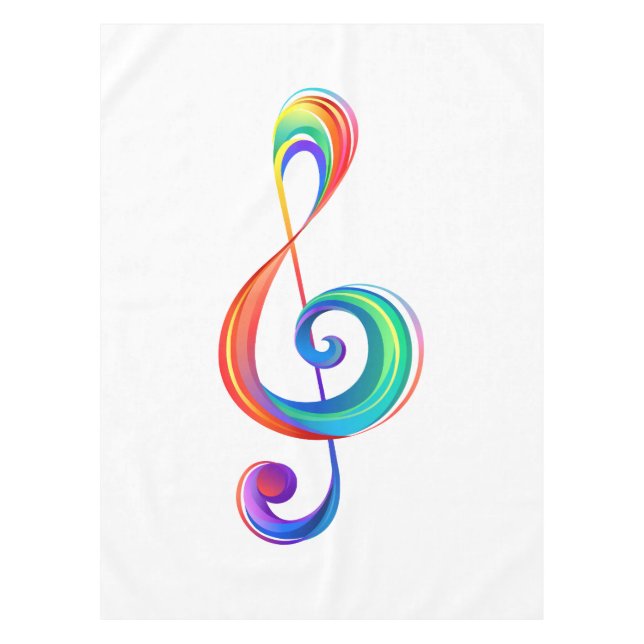 Toalha De Mesa Clef (trecho de arco-íris) (Frente)