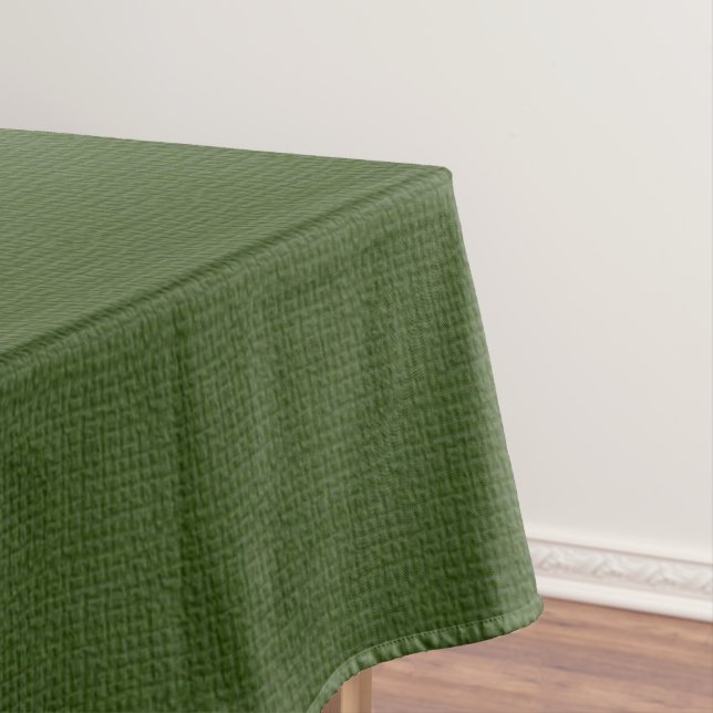 Toalha De Mesa Coágulo de Mesa do Country Faux Green Burlap (Posição Original)