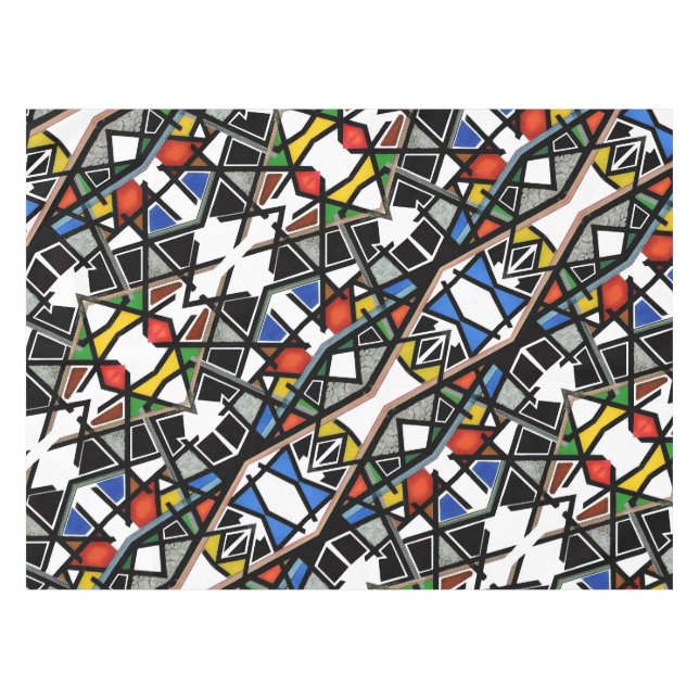 Toalha De Mesa Cobertor de Arte Abstrata Geométrica (Frente (Horizontal))