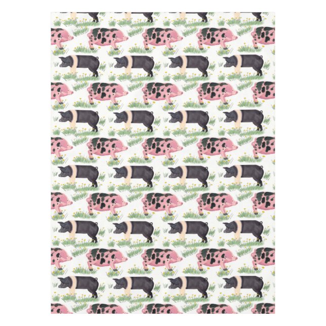 Toalha De Mesa Cobertura de Porco Antigo (Frente)