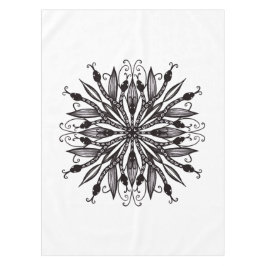 Toalha De Mesa Cobras legal, preto e branco, gótica botânica