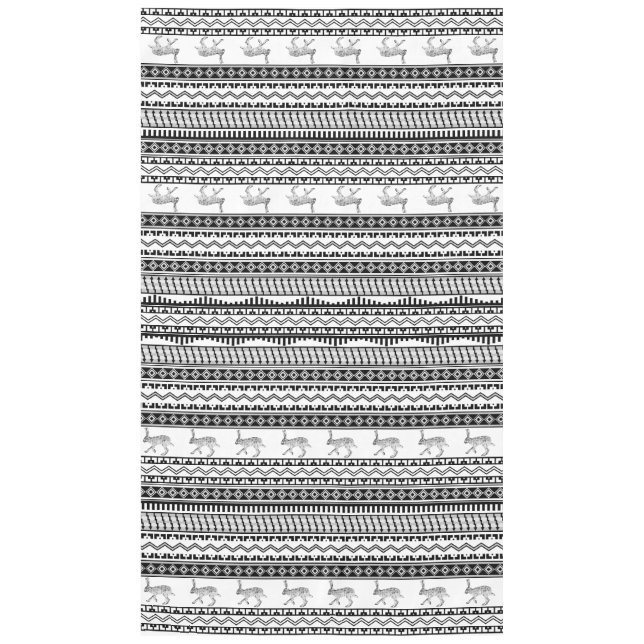 Toalha De Mesa Coelho-do-sudoeste da Jackbit e Padrões geométrico (Frente)