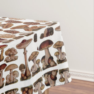 Toalha De Mesa cogumelos hipster botânico francês