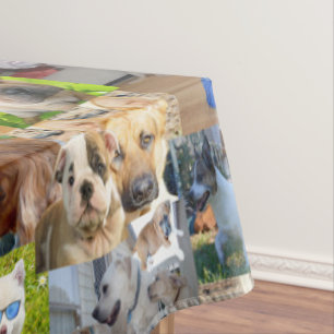 Toalha De Mesa Colagem de Fotografias de Cães, Tablecloth
