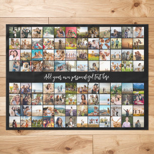 Toalha De Mesa Colagem de Fotos Simples Moderna Personalizada 96