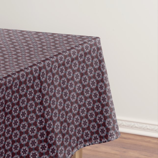 Toalha De Mesa Colcha Floral Burgundy & Gray  (Posição Original)