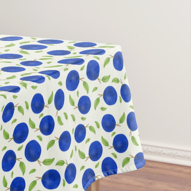 Toalha De Mesa Coleção de Ameixas Botânicas Marfim (Posição Original)