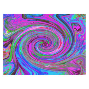 Toalha De Mesa Colorido Design Abstrato Retro com Redemoinho Mage
