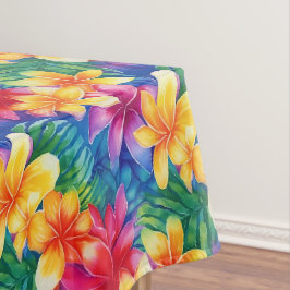 Toalha De Mesa Colorido Hibisco Havaiano Floral