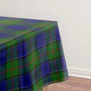 Toalha De Mesa Colquhoun tartan xadrez verde azul