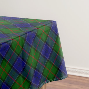 Toalha De Mesa Colquhoun tartan xadrez verde azul