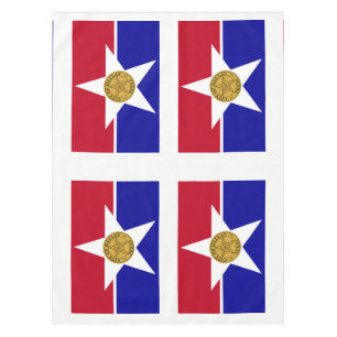 Toalha de mesa com a bandeira de Dallas, Texas