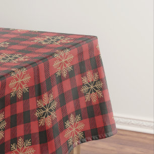 Toalha de mesa com flocos de neve Country Christma