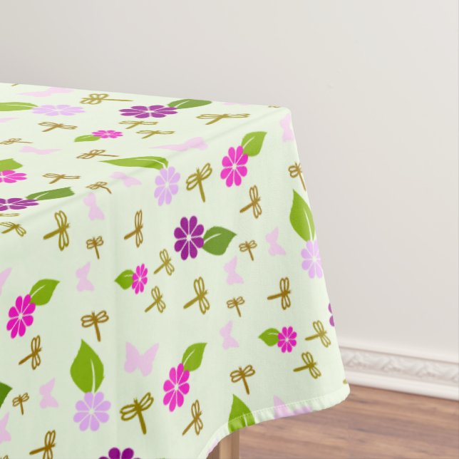 Toalha de Mesa com Libélula para Decoração de Jard (Posição Original)
