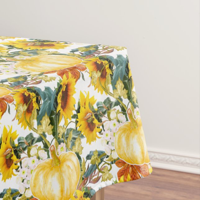 Toalha de Mesa com Padrão de Abóbora para Decoraçã (Posição Original)