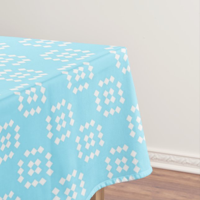 Toalha de mesa com padrão de diamante (Posição Original)