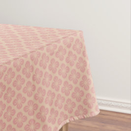 Toalha de Mesa com Padrão de Flor Rosa