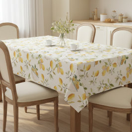 Toalha de Mesa com Padrão de Limão Country Francês