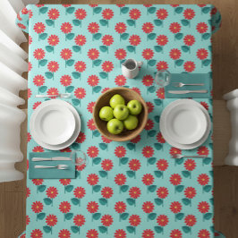 Toalha de Mesa com Padrão de Margaridas