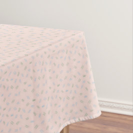Toalha de Mesa com Padrão de Rabiscos Rosa